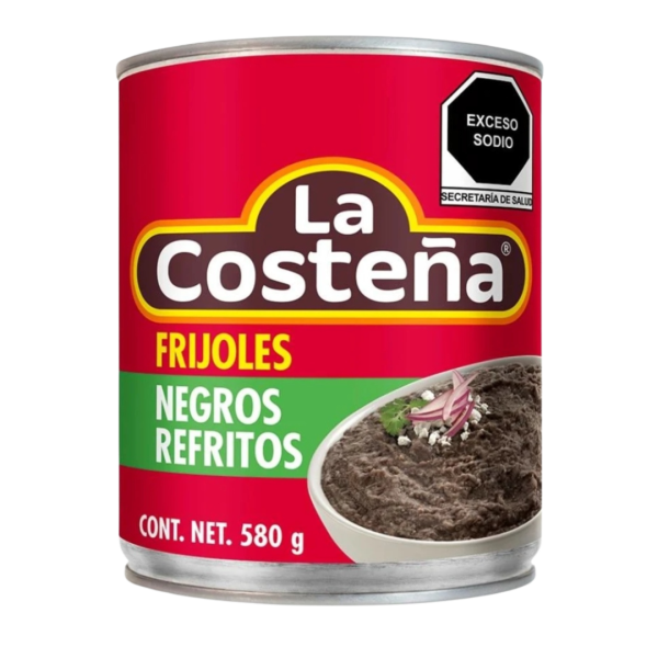 Frijol Negros Refritos 580g